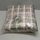 Checkered Washable Area Rug 6x9 Rug for Living Room Tan Brown Brown Braided Geometric Print Soft Thin Carpet for Bedroom Dining Nursery Rug with Rubber