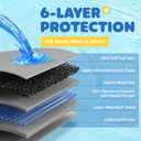 Powools 100-Pack X-Large Puppy Pads - 34'' x 28'' Pee Pads for Dogs Potty Training with Leak-Proof Quick-Dry Design, 6-Layer Wee Wee Pads for Dogs, Charcoal, Black