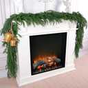 4 Pcs 9 Ft Artificial Norfolk Pine Garlands, Realistic Christmas Pine Garland Faux Winter Greenery for Holiday Table Centerpiece, Mantel, Wall, Indoor, Outdoor Christmas Decor (4, 9 Ft)