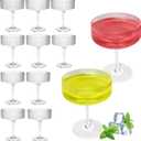 10OZ Plastic Martini Glasses, Set Of 12 - Shatterproof & Reusable Cocktail Glasses With Classic Design, Perfect For Home Use, Weddings, Parties & Outdoor Gatherings, Ideal For Martini, Champagne & More