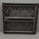 MYPET North States Paws Portable Pet Gate: 26-40" Wide. Pressure Mount. No Tools Needed. Made in USA, 23" Tall, Expandable, Durable Dog Gates for Doorways, Fieldstone Gray
