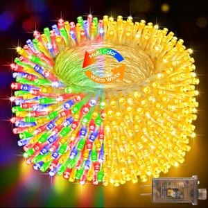 Heceltt 403FT 1000 LED Christmas Lights Outdoor, Color Changing String Lights with 11 Modes and Timer Memory Function for Xmas Tree Wedding Party Holiday Decor (Warm White to Multicolor) Heceltt 403FT 1000 LED Christmas Lights Outdoor, Color Changing String Lights with 11 Modes and Timer Memory Function for Xmas Tree Wedding Party Holiday Decor (Warm White to Multicolor)