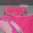 Pink Queen 2026 Women's High Waisted Bikini Sets Two Piece Swimsuit Color Block High Cut Bathing Suits Beach L
