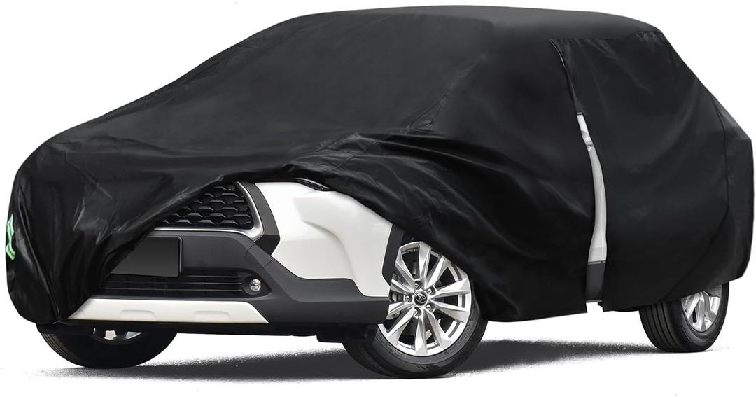 6 Layers Car Cover Waterproof All Weather for Automobiles, SUV Size A6 Universal Fit for Toyota RAV4 /4Runner, Honda CRV, Hyundai Santa Fe, Nissan Rogue, Audi Q5 (182-190 inch)