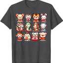 Cute Animal Twelve Zodiac Signs Celebrate Lunar New Year T-Shirt Kids 2