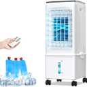 Portable Air Conditioners, 3-IN-1 Portable AC Unit, 2.5 Gal Tank for 24H Fast Cooling, 3 Speeds Swamp Cooler Fan, Quiet Evaporative Air Cooler w/Timer & Remote, Windowless Air Conditioner for Room