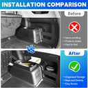 Trunk Organizer Fits for 2010-2024 Toyota 4Runner 5-Seat 2nd Row Trunk Storage Box Compatible with 4Runner Accessories (Pair)