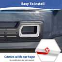 For Sierra Front Bumper Trailer Hook Trim Cover for GMC Sierra 2014-2015 Chrome Exterior Accessories 2pcs