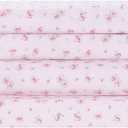 Modern Threads Silky Soft Microfiber and Wrinkle Free Sheets - Luxurious Microfiber Bed Sheets Includes Flat Sheet, Fitted Sheet with Deep Pockets, & Pillowcases Blush, Full (16 Roses on Blush)