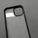 ONES for iPhone 15 Slim Hard Matte Case, Chrome Buttons, Soft Silicone Black Bumper, PC +TPU Hybrid, Military-Grade Drop Protection, Anti-Yellowing, Shockproof, Translucent Matte