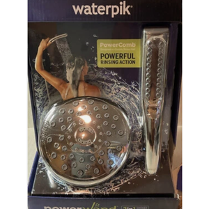 Waterpik Power Wand 2in1 Shower System w/ 6ft Hose 7 Mode & Water Massage