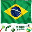 2026 World Cup Fan Accessories Kit, 7 PCS World Soccer Sport Cup Gear Set, World Cup Merchandise for Soccer Party Decorations, Stadium Events, Watch Party, Home Cheering