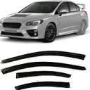 Tape-On Rain Guard 4-Piece for 2015-2021 Subaru WRX Windows Visor Shield Shade Smoke 1521WRX