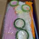 800 PCS Pipe Cleaners Craft, Pipe Cleaners Flowers Kit with Handle, 13 Colors Chenille Stems with Instruction, Art and Craft Supplies