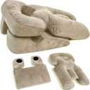 Zomaple Face Down Chair After Eye Surgery  Memory Foam, Washable Cover, & Ventilated Design  Facedown Pillow for Sleeping, BBL Equipment, Retinal & Vitrectomy Recovery (Brown)