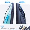 TORRAS Q3 Spin for iPhone 17 Pro Max Case with 360 Magnetic Stand, Camera Control, Fit for MagSafe, 4X Military-Grade Shockproof Case for iPhone 17 Pro Max Phone Case with Kickstand, Deep Blue