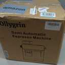 Ollygrin Semi-Automatic Espresso Machine with Grinder, 2-in-1 Coffee Machiner with Milk Frother, 20 Bar Pressure Coffee Maker, Removable Water Tank & Bean Hopper, Expresso Machine for Home Barista