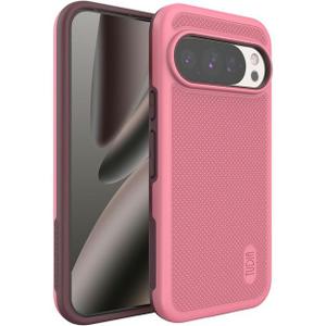 TUDIA MergeGrip Cases for Google Pixel 10 / Pixel 10 Pro (2025) - [Military Grade Drop Tested] Dual Layer Shockproof Slim Tough Non-Slip Heavy Duty Protective Phone Case - Smokey Pink