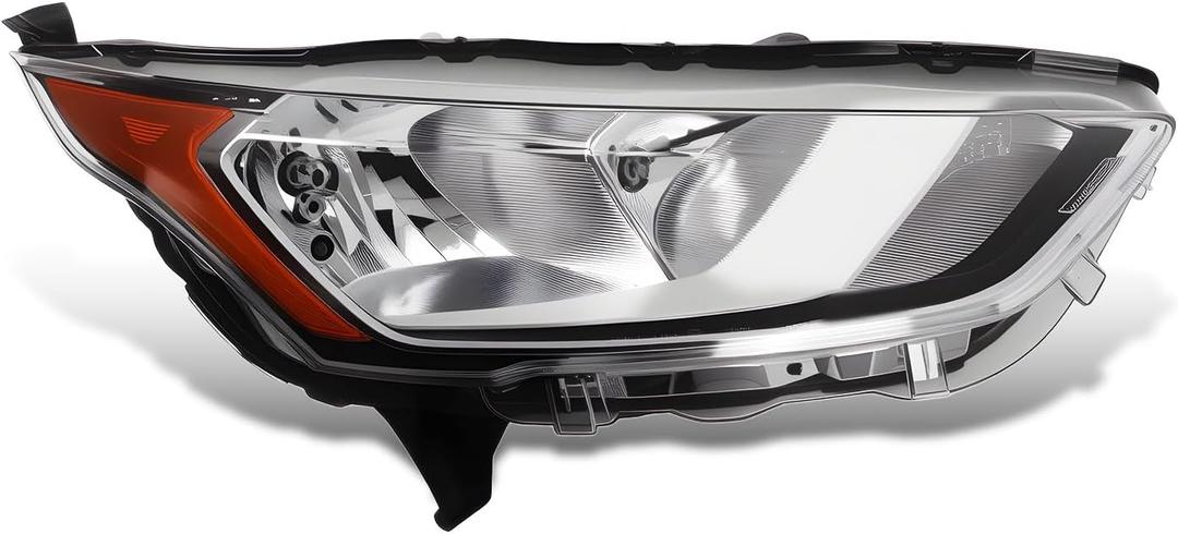 Right Side Halogen Headlight Assembly Compatible with 2019-2022 Transit Connect XL/XLT/Titanium Replacement Headlamp KT1Z13008A (Right)