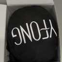 YFONG Travel Pillow for Long Flight Airplane, Head Strap Combo with 3D Contoured Sleep Eye Mask, Neck Pillow for Travel Essential, 360 Support Memory Foam Headrest, Prevent Bobbing, Drawstrap - Black