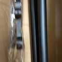 Matte Black Double Curtain Rods 28 to 48 Inch, Decorative Window Treatment Rods with Urn Finials, 1-Inch Front and 5/8 Inch Back Telescoping Rods