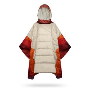 hotkoko Camping Blanket, Poncho Wearable Hoodie Blankets Outdoor Waterproof Windproof Warm Durable & Portable for Stadium, Concerts, Car,Travel, Beach, Picnic, Grass,75 * 52 inch
