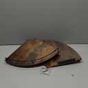 FNBAR Corner Floating Shelves, Rustic Brown Wood, Set of 2, Wall Mount Storage with Guardrail for Bathroom Kitchen Living Room