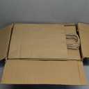 Qutuus 10x5x13 Kraft Paper Bags 100 Pcs Kraft Shopping Bags, Paper Gift Bags for Retail, Merchandise, Recycled Bulk Paper Sacks, Brown Paper Bags with Handles Bulk