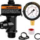 Air Relief Valve with Pool Filter Pressure Gauge, Air Relief Valve Highly Compatible with Pool Filters and Pumps (60PSI)