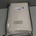 100% Blackout Shield Linen Blackout Curtains for Bedroom 84 Inches Long, Back Tab/Rod Pocket Living Room Drapes, Thermal Insulated Blackout Curtains 2 Panels Set, 50" W x 84" L, Cream