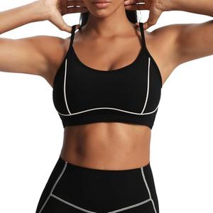 Aoxjox Women's Workout Sports Bras Fitness Training Gym Lexi Lined Bra Yoga Crop Tank L