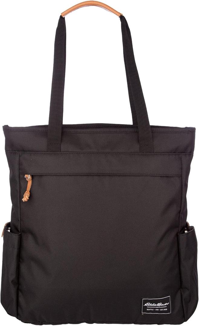 Eddie Bauer 30L Bygone Convertible Backpack Tote Travel | Gym | Work | Laptop and Commuter Bag (Black)