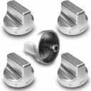 (5Pcs) W11159630 / W11023139 Gas Stove Knobs Replacements for Whirlpool WFG525S0HS0/WFG535S0JS1/WFG550S0HZ1 Gas Ranges Oven Burner Cooktop Control Knobs, Replace Parts kip 5t09/Ps12347845/4813782