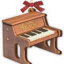 Piano Ornament 2025, Wooden Ornaments for Christmas Tree Decorations, Music Decorations, Unique Ornaments for Music Lover Gifts, Musical Instruments Gifts for Piano Players