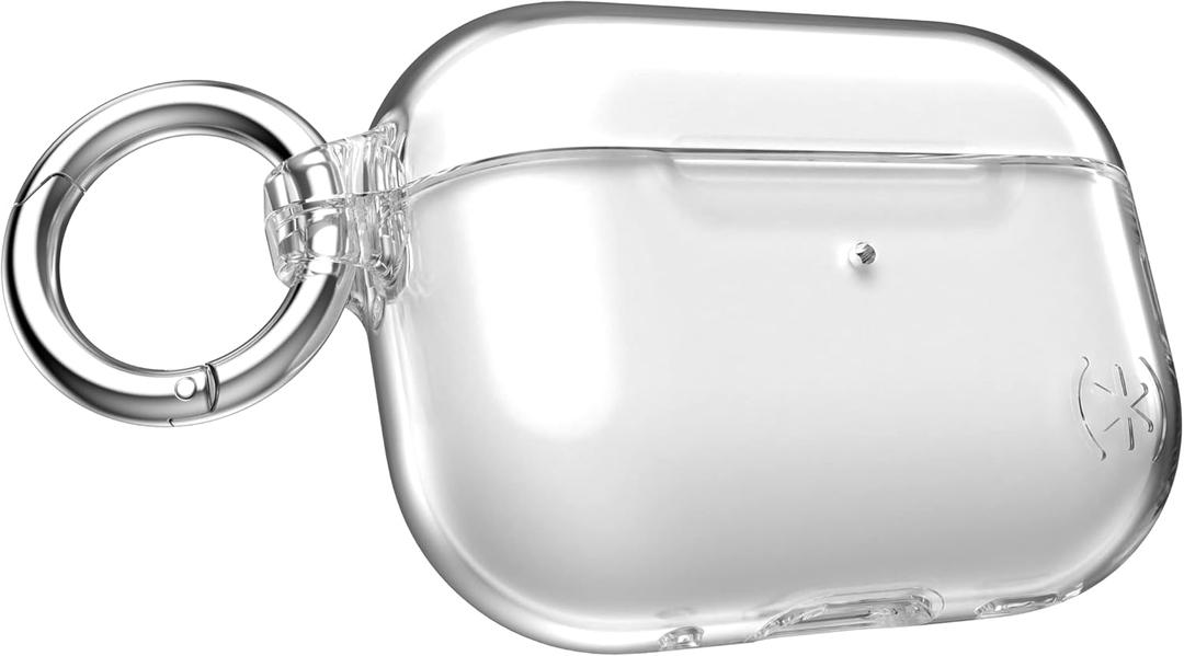 Speck Products Presidio Clear for Airpods Pro 2nd/1st Generation Case, Clear/Bright Silver