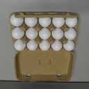 15 Pcs White Wooden Eggs to Paint Fake Easter Eggs for DIY Crafts, Hunts, Basket Stuffers