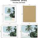 Hongkee 22x28 Frame, Distressed White Wood Style - Display Posters 18 x 24 with Mat or 22x28 without Mat, Wall Mounting Horizontal and Vertical, 1 Pack