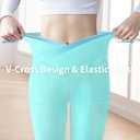 Girls' Leggings Cross Flare Pants with Pockets Black Soft Stretchy High Waisted Pants for Kids Child Yoga Dance