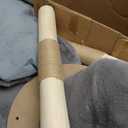 Modern Cat Tree for Indoor Cats Large Adult, 46.5" Tall Wooden Cat Tower for Large Cats with Scratching Post, Luxury Cat Condo, Grey