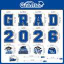 Blue Themed Graduation Decorations 2026 - Graduation Yard Signs Class of 2026,Congratulate Graduation yard signs - Graduation Party Supplies for High School & Graduation Party Decorations