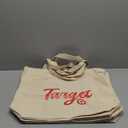 Pack of 4 Large Beige Tote Bags, "Target" Logo In Red