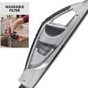 Kenmore 10341 18.0V Lightweight Cordless 2-in-1 Stick Vacuum, Detachable Hand Vac, Lithium Ion Battery, 2-Speed Settings, Touch Controls, Self-Standing, Cleaning Tool-Black/Silver