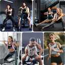 Weighted Vest, 6lb/8lb/12lb/16lb/20lb/25lb/30lb Weight Vest with Reflective Stripe, Weighted Vest for Men Women Workout Equipment for Strength Training, Running, Jogging, Fitness, Weight Loss (PU-Pink)