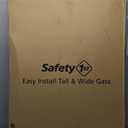 Safety 1st Easy Install Walk Thru Baby Gate for Doorways, Gate With Door, Dog Gates, Fits 29"-38", Easy Install 28" Tall, White