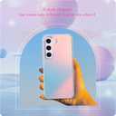 for Samsung Galaxy S23 Case Holographic Iridescent Unique and Aesthetic Shockproof Phone Case for Girls and Women Translucent Iridescent Bumper Protective Cases for Galaxy S23 Cover