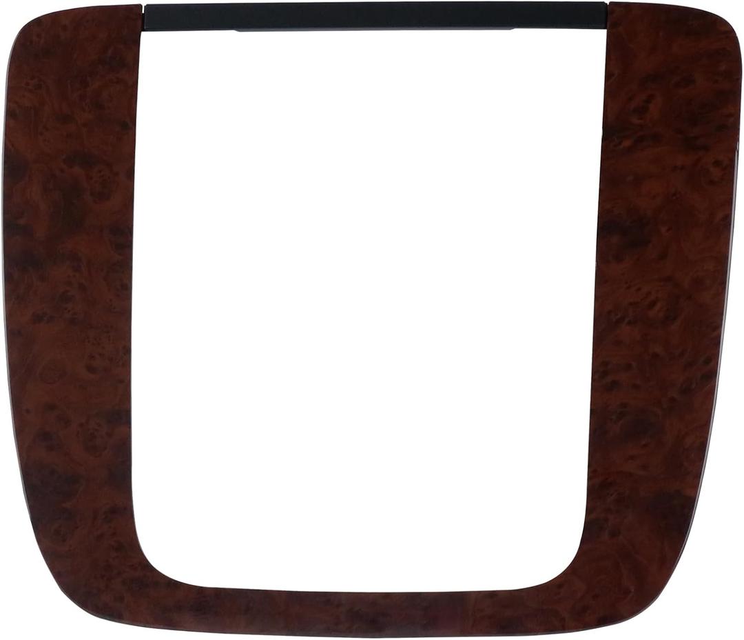 Dash Center Radio Bezel Trim Instrument Panel Cover Gaston Walnut Compatible with 2007-2014 Chevrolet Chevy Suburban Silverado Tahoe Avalanche,GMC Yukon XL Replaces 25887440