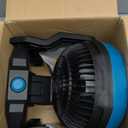 HEINPRO Battery Operated Fan Compatible with Makita 18V Battery with AC Adapter (No Batteries) Up to 650CFM, Variable Speed, Low Noise 30dB, Portable Cordless Fan for Camping, Jobsite