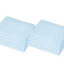 American Baby Company 10 Piece 100% Natural Cotton Percale Toddler Cot Sheets 23" x 40" - Soft & Breathable Cot Sheets for Daycare and Preschool, Blue