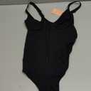 FeelinGirl Shapewear Bodysuit Tummy Control for Women Zip-Up Shapewear Thong Waist V Neck Body Shaper Going Out, M