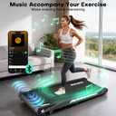 4-in-1 Walking Pad Treadmill with Speaker, 6.2MPH Walking Pad with 10% Incline, Under Desk Treadmills for Home with App Compatible, 2.75HP Brushless Drive, 12 HIIT Programs, 350 LB Weight Capacity